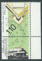 1996 ISRAELE USATO ARCHITETTURA 1,10 S BANDA FOSFORO CON APPENDICE - T16-8 - Gebraucht (mit Tabs)