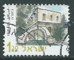 2000 ISRAELE USATO EDIFICI E LUOGHI STORICI JUARA SENZA APPENDICE - T16-8 - Used Stamps (without Tabs)