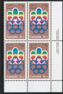 CANADA 1974 SCOTT B1**  PLATE BLOCK LR - Nuevos