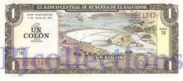 EL SALVADOR 1 COLON 1977 PICK 125a UNC - Salvador