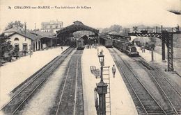 CPA 51 CHALONS SUR MARNE VUE INTERIEURE DE LA GARE - Châlons-sur-Marne