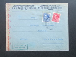 Bulgarien 1943 Zensurpost / Geöffnet OKW (g) Zensur Der Wehrmacht. Sofia - Marburg Drau. Intercontinentale A.G. - Covers & Documents
