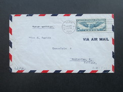 USA - Holland 1941 Air Mail / Luftpost. Zensur Der Wehrmacht / Oberkommando / 2-fach Zensur. - Cartas