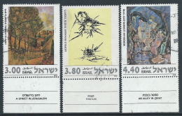 1978 ISRAELE USATO DIPINTI CON APPENDICE - T17-7 - Oblitérés (avec Tabs)