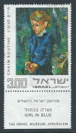 1974 ISRAELE USATO DIPINTI E SCULTURE 3 L CON APPENDICE - T17-9 - Oblitérés (avec Tabs)