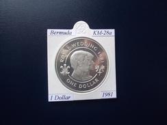 BERMUDA 1984, 1 DOLLAR, KM-28a, SILVER, PROOF-SC - Bermudas