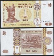 Moldova DEALER LOT ( 10 Pcs ) P 8 F - 1 Leu 2005 - UNC - Moldavia