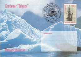 64750- BELGICA ANTARCTIC EXPEDITION, SHIP, COVER STATIONERY, 1998, ROMANIA - Antarctische Expedities