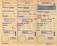 Romania, 1940's, Vintage Bank Cheque / Receipt, CEC - Kingdom Period - Chèques & Chèques De Voyage