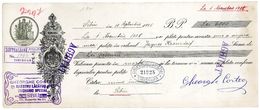 Romania, 1928, Vintage Cheque Order / Promissory Note - "Banca Centrala" Timisoara - Assegni & Assegni Di Viaggio
