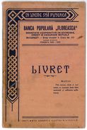 Romania, 1942, "Floreasca" Popular Bank - Status And Deposit Book - Assegni & Assegni Di Viaggio