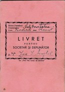 Romania, 1946, "Solidaritatea" Cooperative Bank - Status And Deposit Book - Cheques & Traveler's Cheques