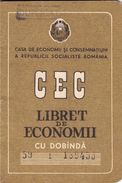 Romania, 1974, Vintage Bank Checkbook / Term Savings Book, CEC - RSR - Chèques & Chèques De Voyage