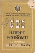 Romania, 1978, Vintage Bank Checkbook / Term Savings Book, CEC - RSR - Schecks  Und Reiseschecks