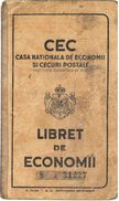Romania, 1944, Vintage Bank Checkbook / Term Savings Book, CEC - Kingdom Period - Assegni & Assegni Di Viaggio