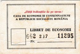 Romania, 1980's, Vintage Savings Book Ticket - CEC - Cheques & Traveler's Cheques
