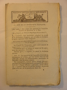 BULLETIN DES LOIS De 1799 - DYLE BELGIQUE - FOIRE MONTBRISON ST GERMAIN LESPINASSE DOUANES PAS DE CALAIS SAULTY VAUCLUSE - Décrets & Lois