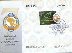 Egypt - 7-th Ordinary Session Of PAPU(UPAP) Plenipotentiary Conference Cairo 2008, Fdc - Lettres & Documents
