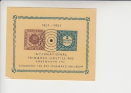 Denemarken Herdenkingsvelletje 1e Uitgifte Jaar 1951 - Blocks & Kleinbögen