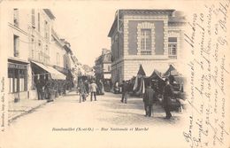 78-RAMBOUILLET- RUE NATIONALE ET MARCHE - Rambouillet