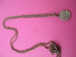 Mini Médaille Religieuse Ancienne+ Chaine/Pie XII Pont Max /Année Sainte/Ricordo Anno Santo / XXéme Siécle/1950   CAN463 - Religion & Esotericism