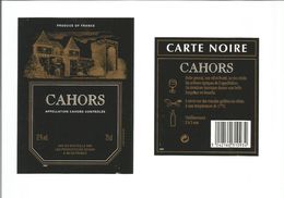 Etiquette De VIN FRANCAIS - CAHORS " Carte Noire " - Cahors