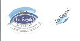 Etiquette De VIN FRANCAIS - VIN DE PAYS GOLFE DU LION " Les Régates " - Sailboats & Sailing Vessels