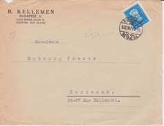 1912 - HONGRIE - MARCOPHILIE - FRAGMENT AVEC ENTETE KELLEME - CAD  BUDAPEST - TIMBRE 40 F BLEU - Postmark Collection