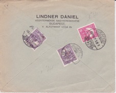 1905 - HONGRIE MAGYAR - MARCOPHILIE AVEC ENTETE LINDNER DANIEL  - FRAGMENT  - CAD  BUDAPEST - TIMBRE  X3 - Postmark Collection