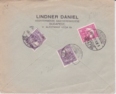 1905 - HONGRIE MAGYAR - MARCOPHILIE AVEC ENTETE LINDNER DANIEL  - FRAGMENT  - CAD  BUDAPEST - TIMBRE  X3 - Marcophilie