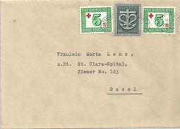 Brief  Zofingen - Basel  (Mischfrankatur)          1945 - Lettres & Documents