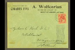 TOBACCO  1916 Belgian Cigarette Makers Printed Envelope Used From Rotterdam To Wageningen, Bearing Dutch 5c Stamp With " - Other & Unclassified