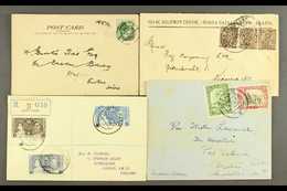 1905-59  An Interesting Cover Miscellany, Incl.  1905 Picture Postcard On S.S. Arcadia Bearing ½a Tied Aden Cds; 1927 En - Other & Unclassified