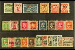 1903-20  MINT GROUP Incl. 1903-11 All Basic Values, 1911-16 ½d & 1d, 1916-17 6d & 1s, 1917-18 & 1917-20 "AITUTAKI" Only - Other & Unclassified