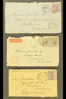 VICTORIA  INWARD MAIL. 1863, 1864 & 1871 Cover Fronts With Some Faults, Sent From GB To Melbourne Bearing Various 6d Val - Other & Unclassified