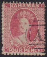 1862  4d Dull Rose Chalon, No Watermark Perf 13 SG 18, Good Colour And Neat "AO5" Cancel. One Short Perf At Left. For Mo - Other & Unclassified
