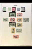 BELGIAN CONGO  1887-1960 FINE MINT & USED COLLECTION On Leaves, Inc 1910 To 5f Used, 1931-39 Set Mint Or Used, 1934-39 A - Other & Unclassified