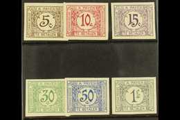 CONGO  POSTAGE DUE 1943 Set Complete IMPERFORATE PLATE PROOFS, Very Fine Mint (6 Proofs) For More Images, Please Visit H - Sonstige & Ohne Zuordnung