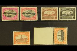 1916-17 PERFORATED COLOUR PROOFS.  2c Magenta & Black And 2c Rose & Black Lake Titicaca (Scott 113), 5c Brown And 5c Bla - Other & Unclassified