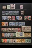 1885-1921 USED TURKISH CURRENCY COLLECTION  Presented On A Stock Page. Includes QV To 12pi On 2s6d, KEVII To 12pi On 2s6 - Other & Unclassified