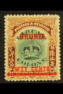 1906  50c On 16c Green & Brown Overprint, SG 21, Fine Mint, Fresh. For More Images, Please Visit Http://www.sandafayre.c - Other & Unclassified