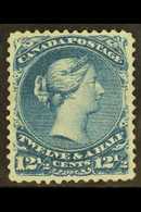 1868-71  12½c Bright Blue Large Queen, SG 60, Fresh Unused.  For More Images, Please Visit Http://www.sandafayre.com/ite - Other & Unclassified