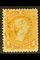 1869  1c Deep Orange Large Queen, SG 56, Neat 1870 Cds. For More Images, Please Visit Http://www.sandafayre.com/itemdeta - Other & Unclassified