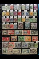 1880-1980 USED COLLECTION.  An ALL DIFFERENT Collection Presented On Double Sided Stock Pages In A File Folder, QV To KG - Other & Unclassified