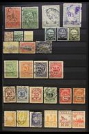 RAILWAY LOCAL STAMPS  1890's-1930's Mint & Used All Different Collection On A Two-sided Stock Page, Inc Amagerbanen, Tro - Other & Unclassified