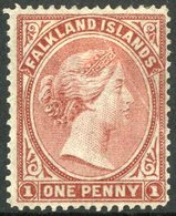 1878  1d Claret, No Watermark SG 1, Unused With Good Colour And Perfs, Diagonal Crease.  For More Images, Please Visit H - Other & Unclassified