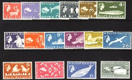 1963-9  QEII Definitives Complete Set With Both £1 Values, SG.1/16 NHM (16) For More Images, Please Visit Http://www.san - Other & Unclassified