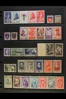 1943 YEAR SET - NEVER HINGED MINT  A Complete Year Set, From Yv 470/537, Presented On Stock Pages. Never Hinged Mint (70 - Other & Unclassified