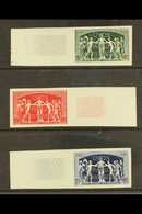 1949 UPU IMPERFS  1949 UPU Set Complete, Variety "imperf", Yv 850/852, Each Value With Engraved Sheet Margin. Stamps Nev - Other & Unclassified