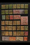 PERFINS  1860's-1950's Interesting Collection/accumulation Of Used Stamps With Various Commercial Perfins In A Small Sto - Other & Unclassified